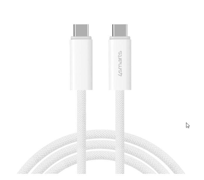 4smarts USB-C Kabel PremiumCord 240W 3m weiß 4smarts USB-C Kabel PremiumCord 240W 3m weiß